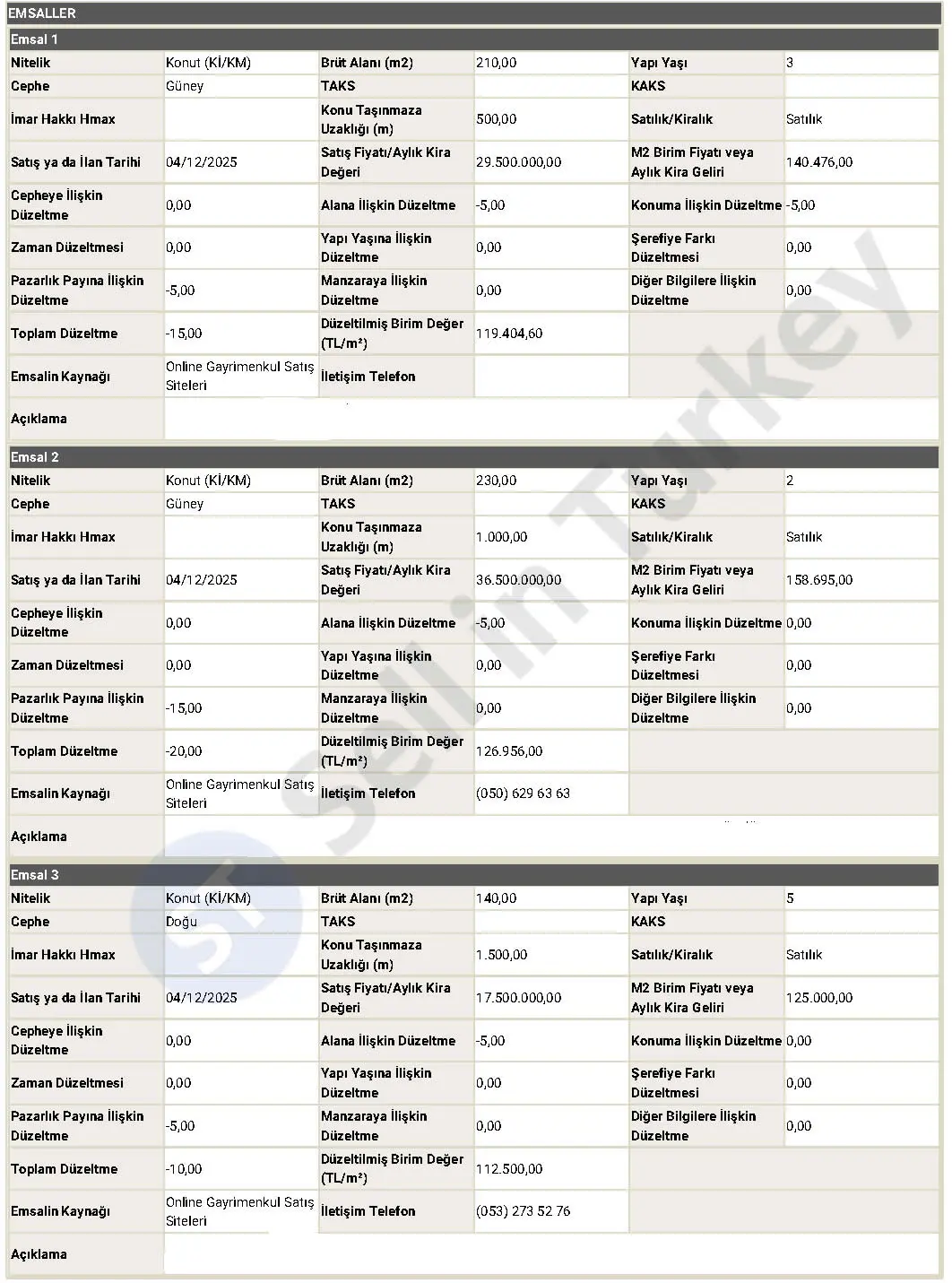 نموذج تقرير تقييم مرخّص من SPK – الصفحة 3